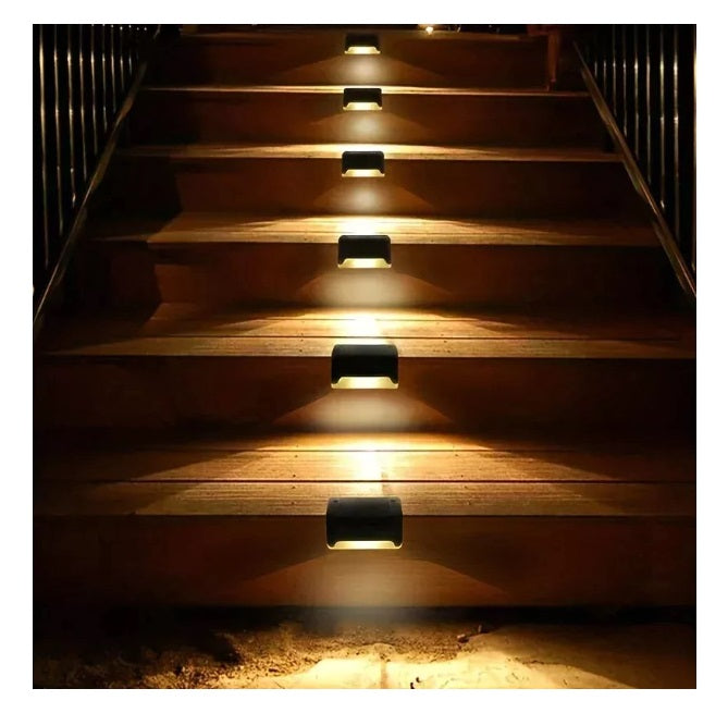 Set X4 Lampara Solar Led Jardín