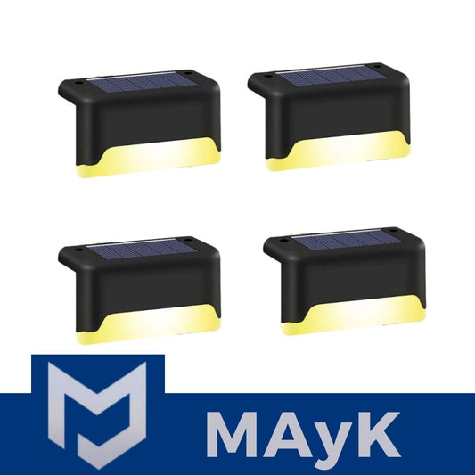 Set X4 Lampara Solar Led Jardín